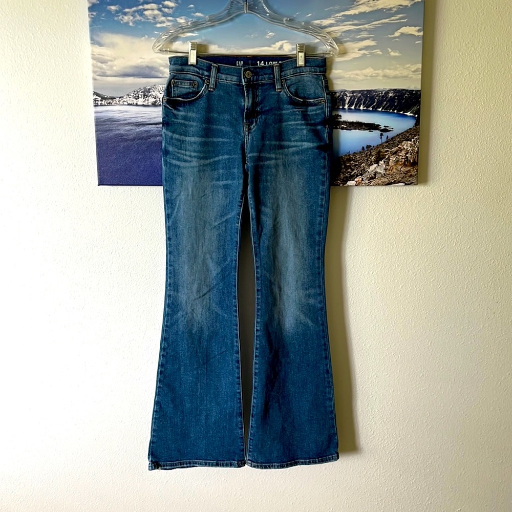 Abercrombie kids low rise flare jeans